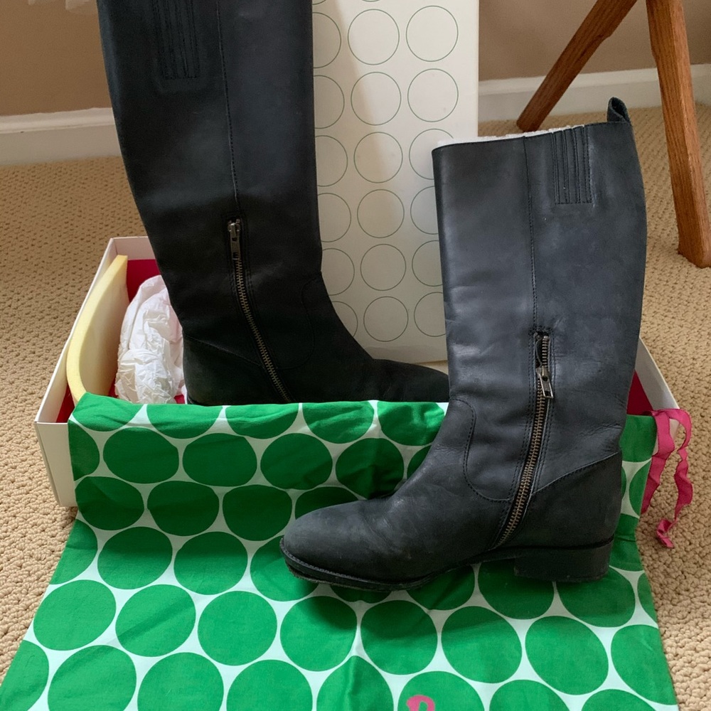 Boden tall boots - black